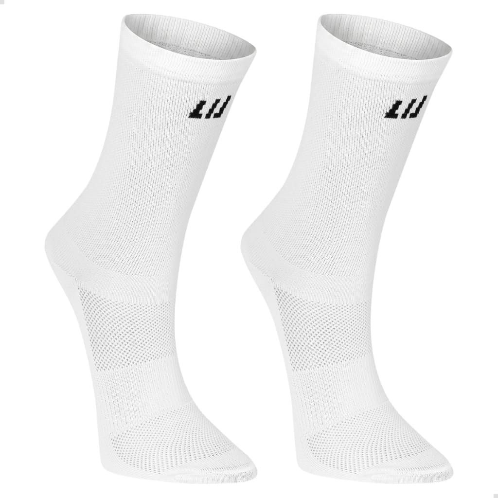 Kit 2 pares Meia 97% Poliamida Performance Pro Cano Médio Corrida Unissex Academia Esportiva Gym